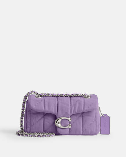 Tabby Shoulder Bag 20 With Quilting (PURPLE)