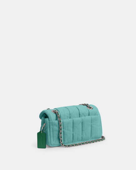 Tabby Shoulder Bag 20 With Quilting (GREEN)